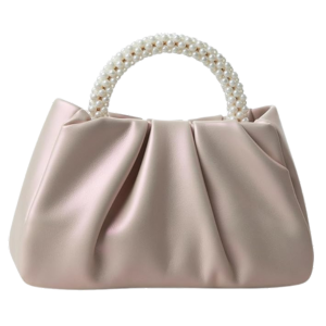 Beatfull Evening Purse Women Small Pearl Handbag- Pink